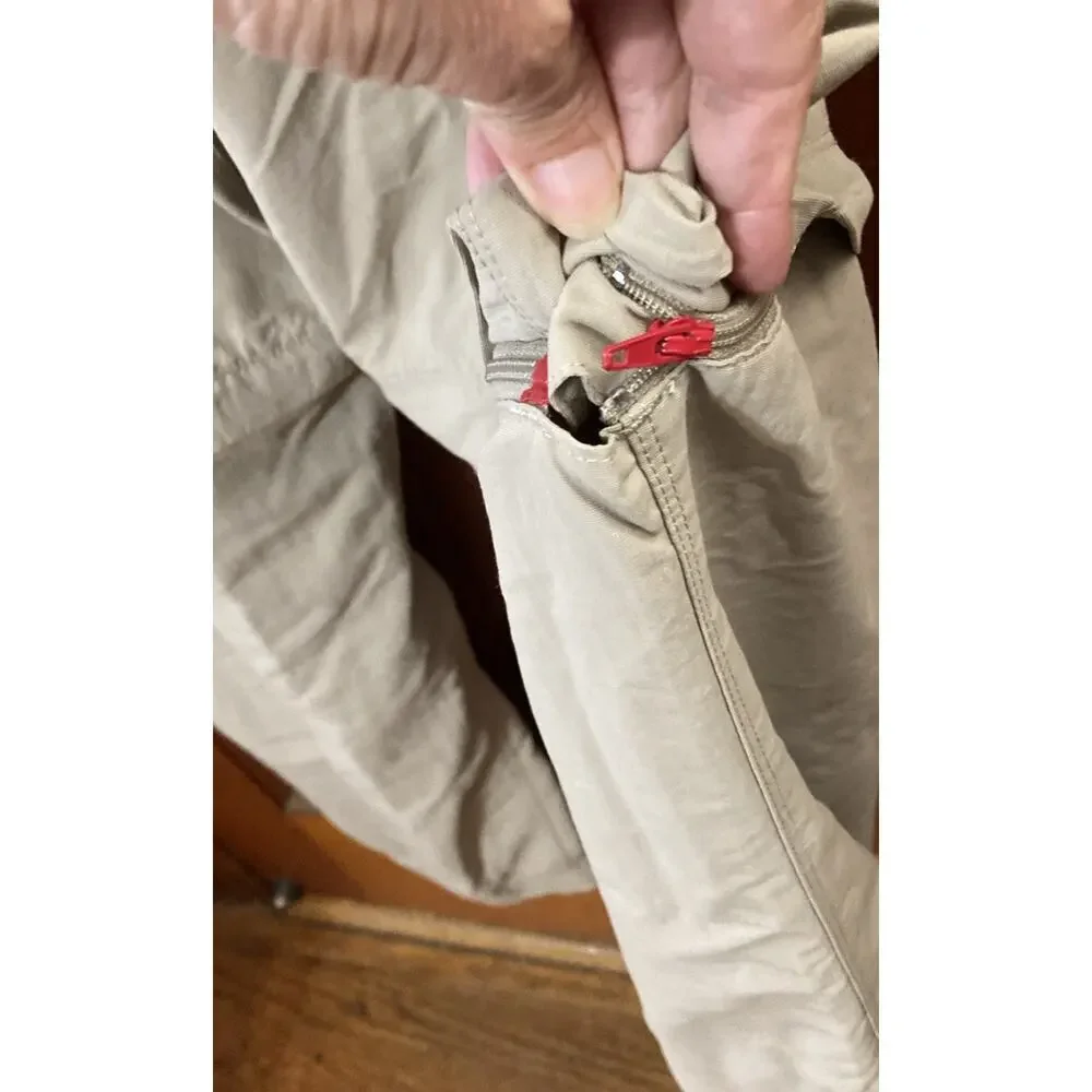 THE‎ NORTH FACE Convertible Cargo Pants Shorts Mens Sz XXL Tan Nylon Adjustable
